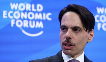 Saudi Foreign Minister Faisal bin Farhan looks on during the 55th annual meeting of the World Economic Forum in Davos. (REUTERS)